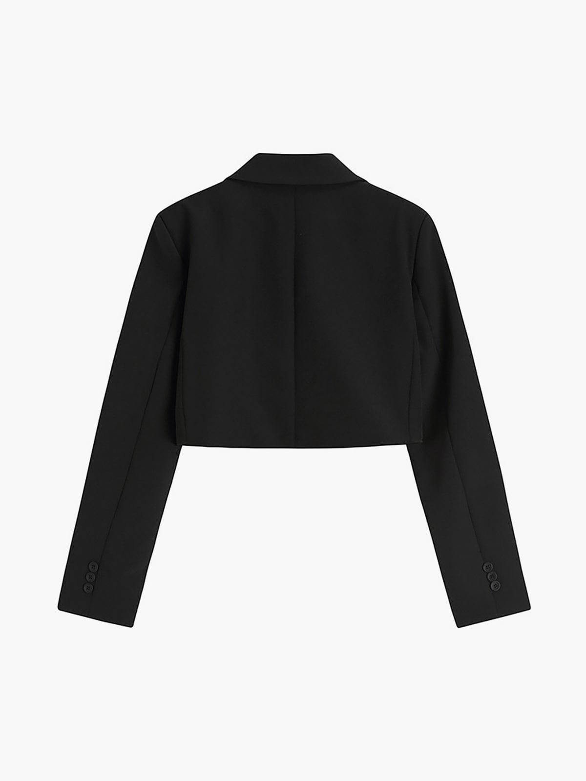 Dames Blazer Zwart Kantoorjasje Kort Modieus Design