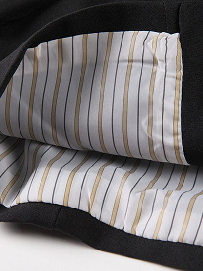 Dames Blazer Zwart Kantoorjasje Kort Modieus Design