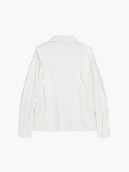 Vrouwelijke Blouse Pofmouwen Elegante Stijl
