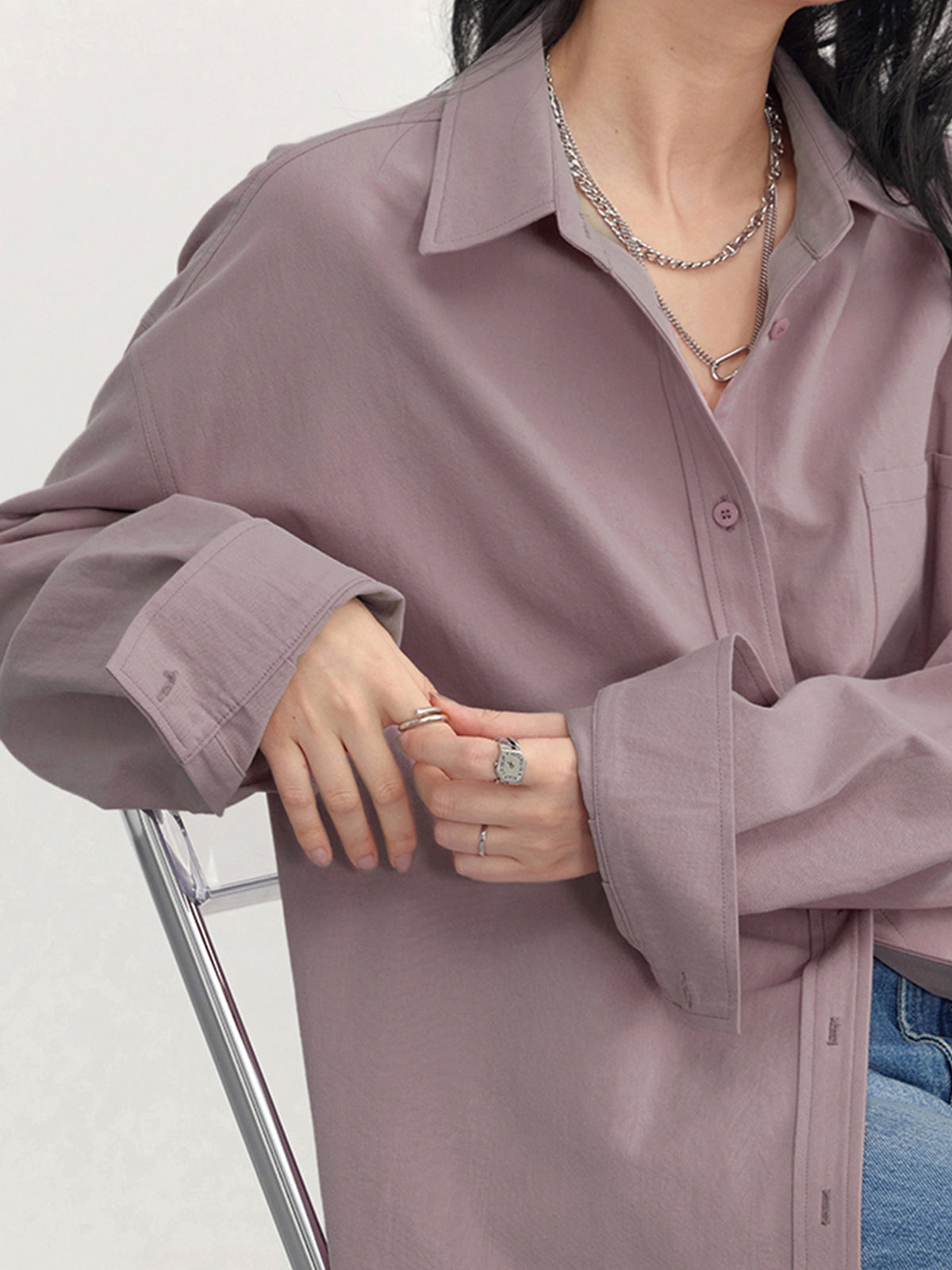 Dames Blouse Extra Large Oudroze Casual Kleding