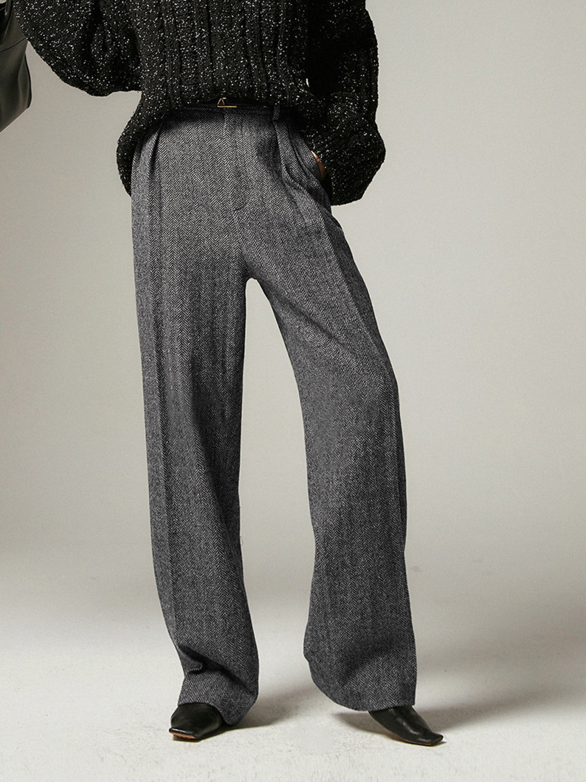 Grijze Chino Broek Comfortabele Casual Herenbroek