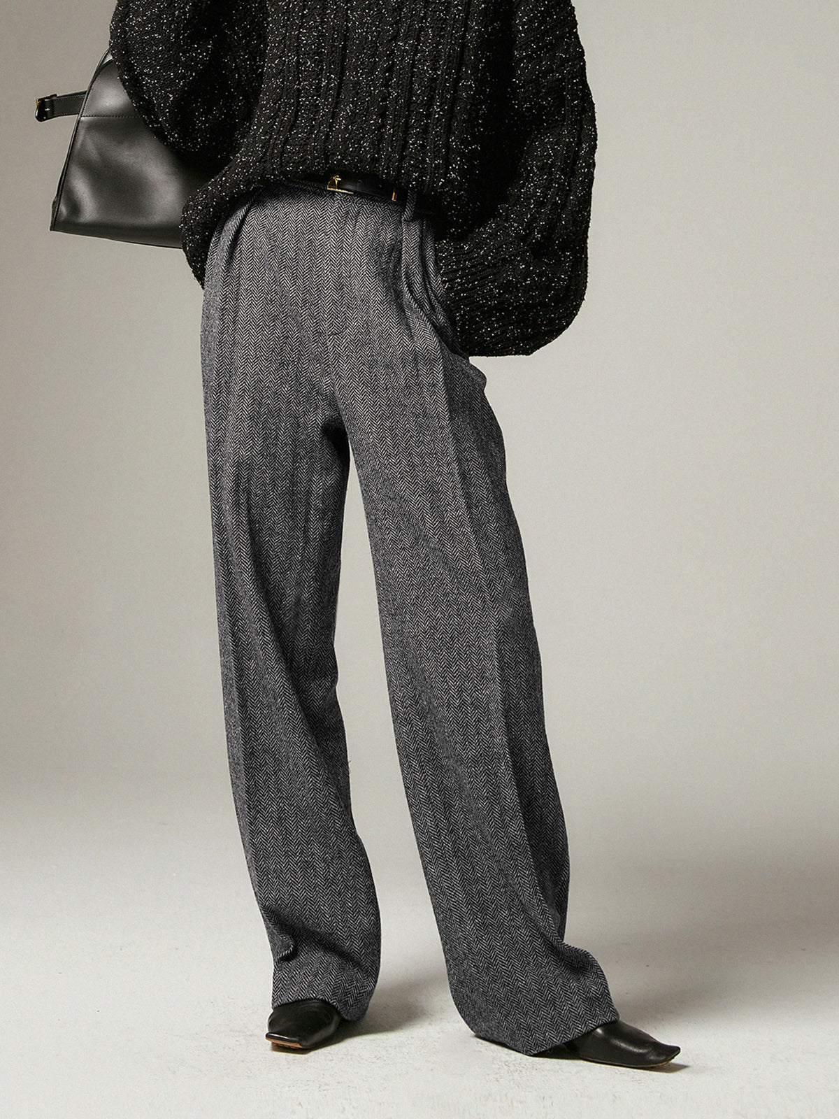 Grijze Chino Broek Comfortabele Casual Herenbroek