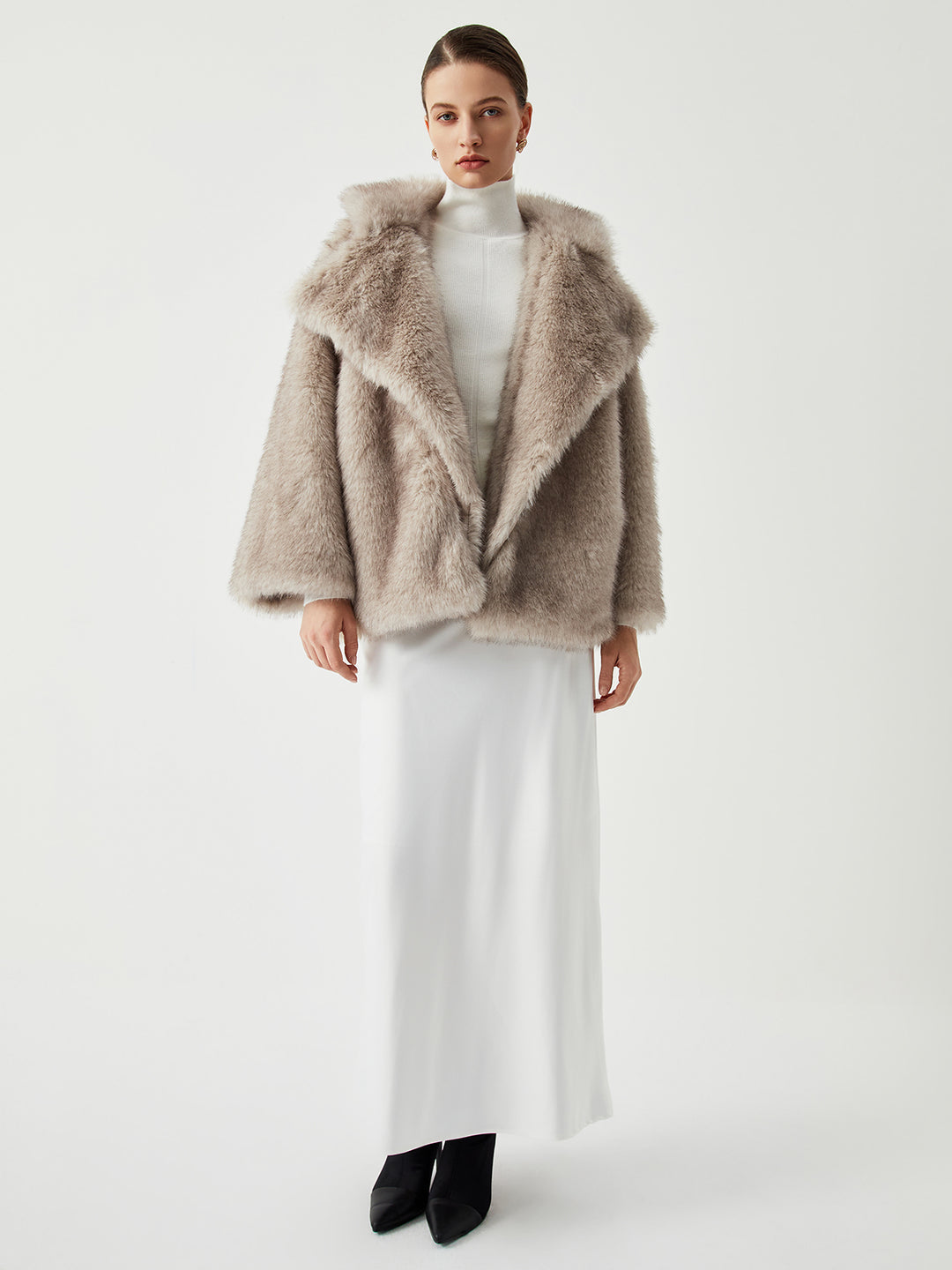 Luxe Pelsjas Bont Cappotto - StudioMarella