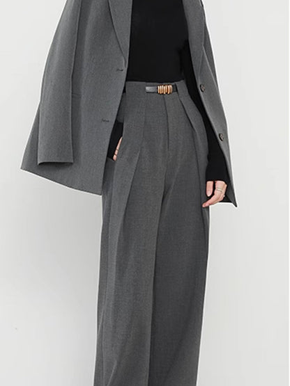 Dames Broek Rechte Pijpen Comfortabele Alledaagse Broek