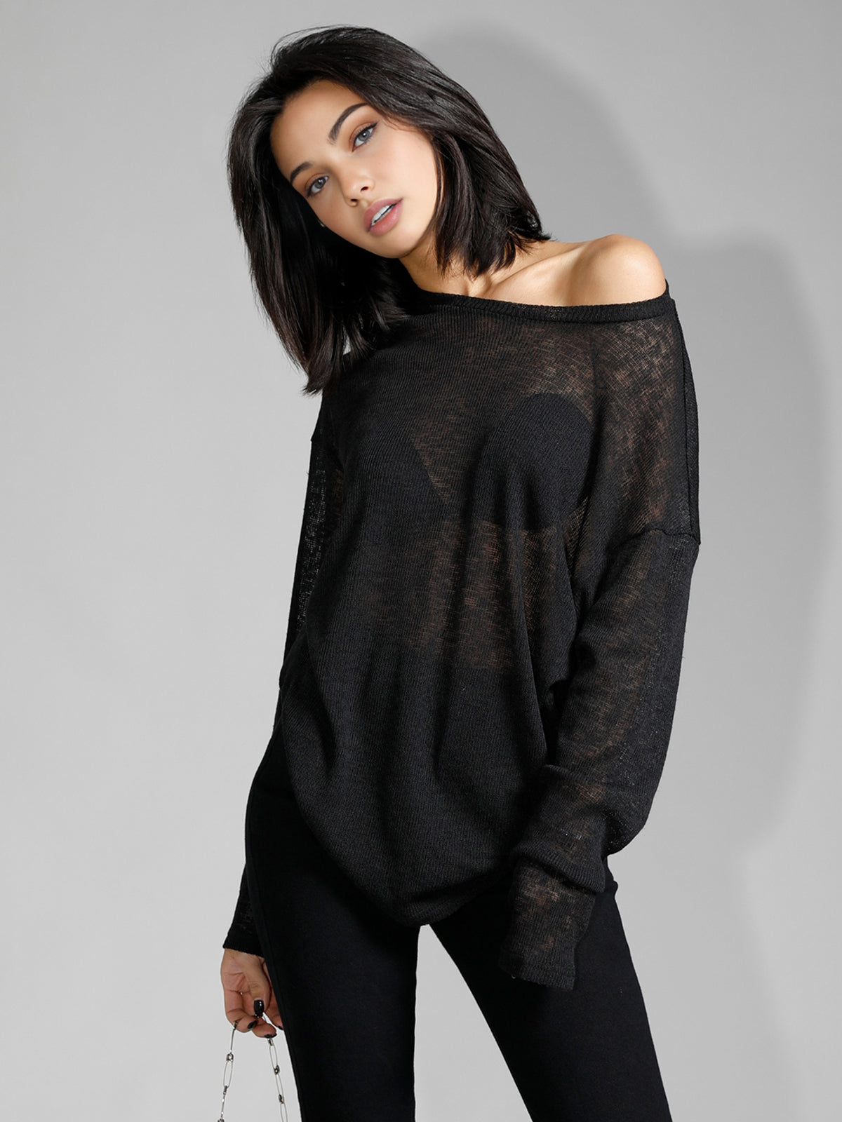 Lichtgewicht Longsleeve Top Losse Pasvorm - StudioMarella