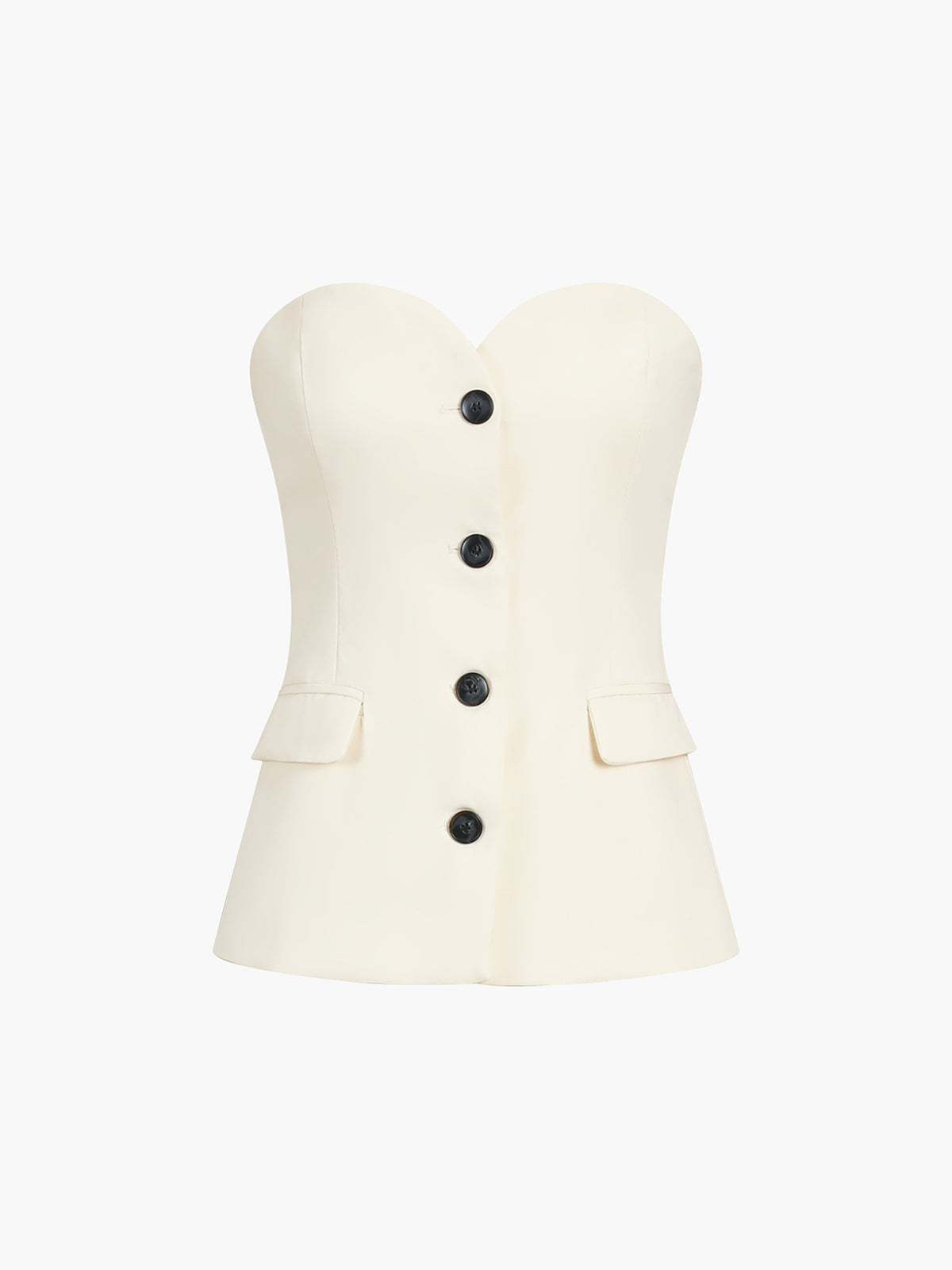 Dames Set Strapless Top en Broek Luxe Tweedelig