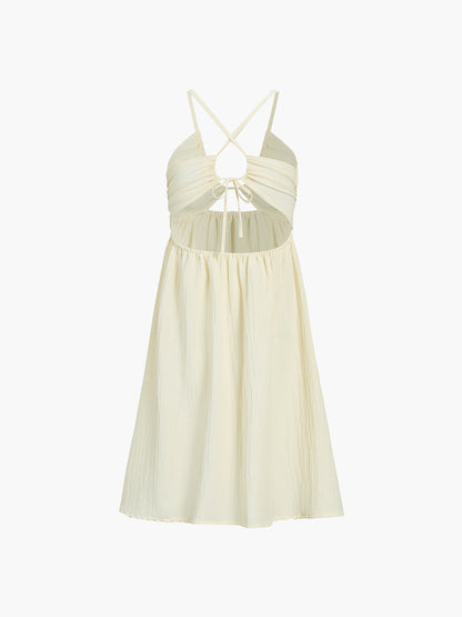 Zomerjurk Midi Luchtige Jurk met Cut-Out Detail