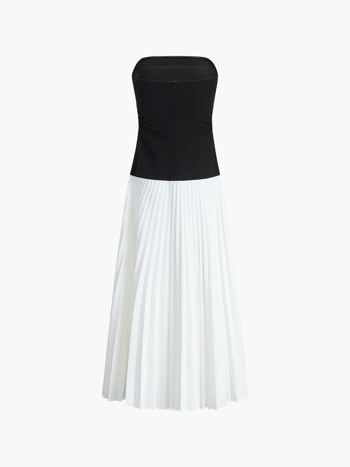 Vrouwelijke Bustier Top met Lange Maxi Rok