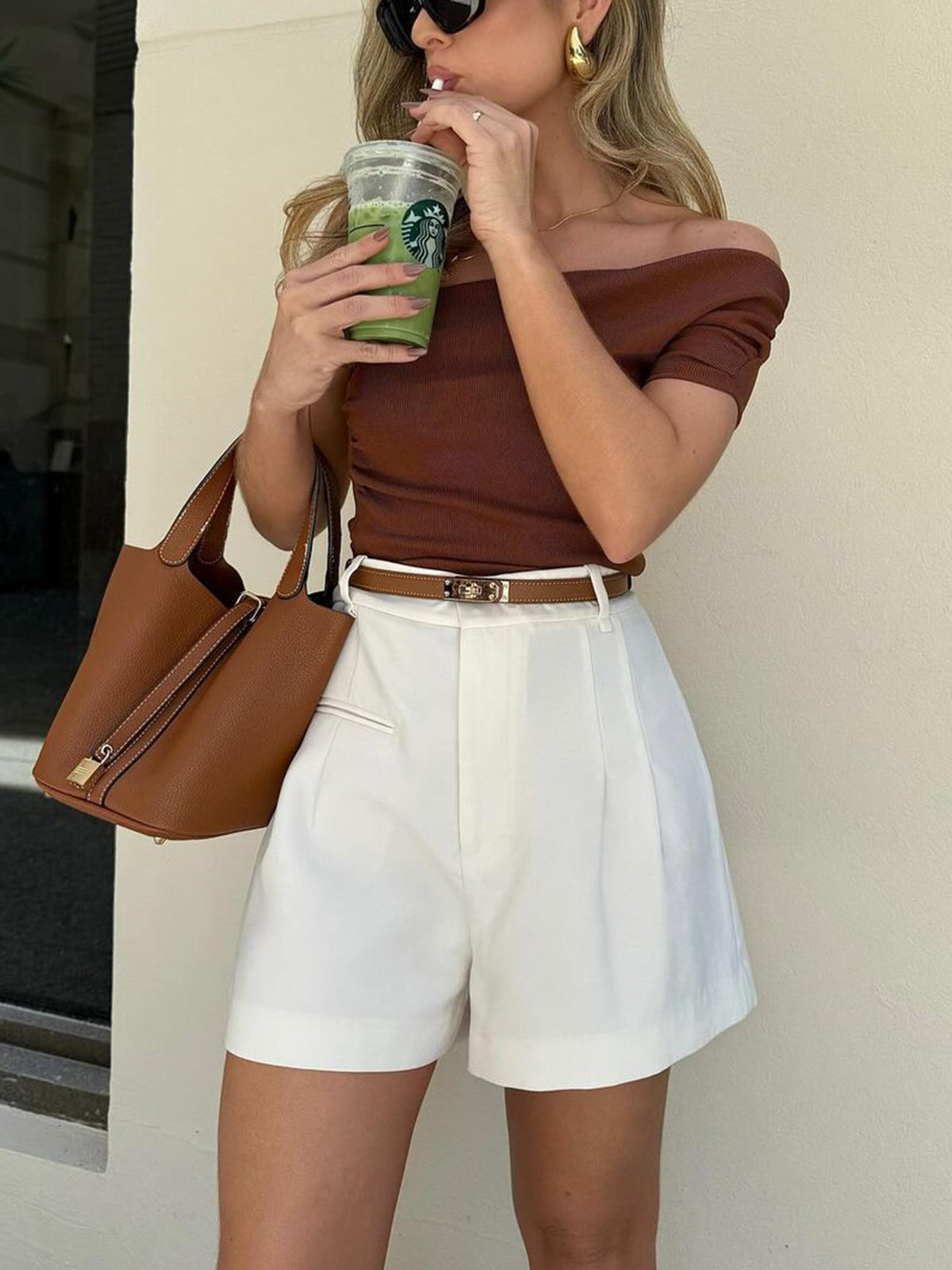 Dames Korte Broek Hoge Taille Zomerbroek Regular Fit