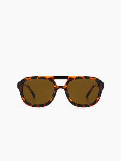 Leopard Print Zonnebril Trendy Damestijl