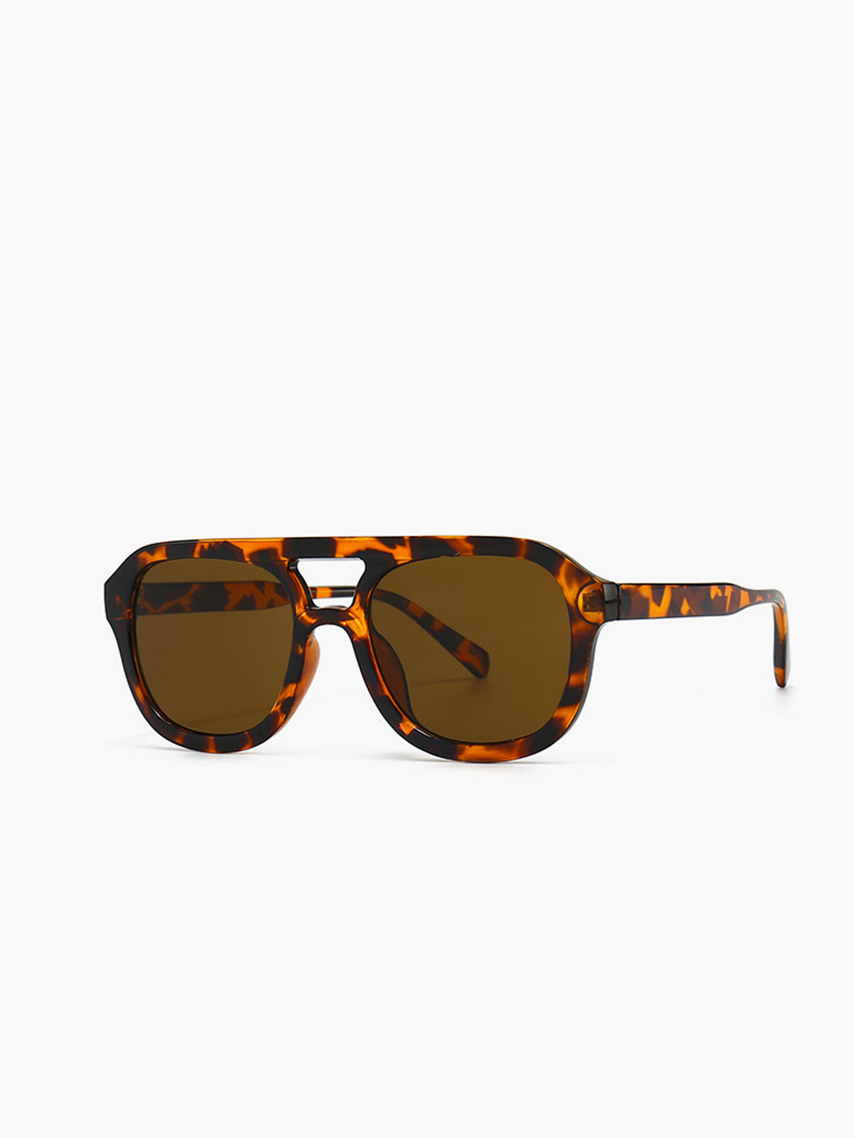 Leopard Print Zonnebril Trendy Damestijl