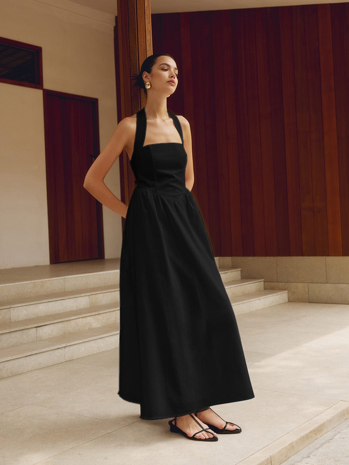 Maxikleed Zomerjurk A-Lijn Vrouwelijk Lange Jurk