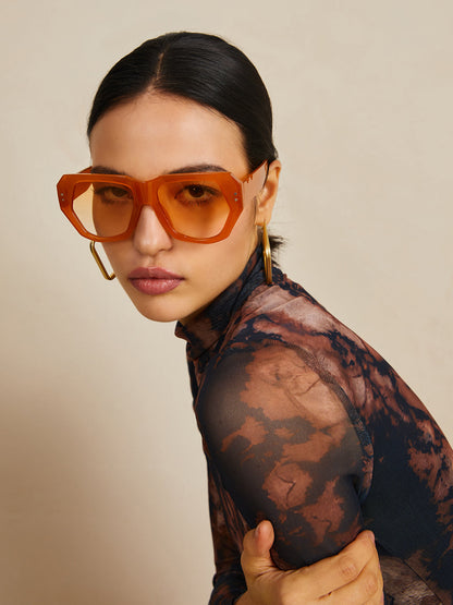 Vintage Cat Eye Zonnebril Retro Stijl
