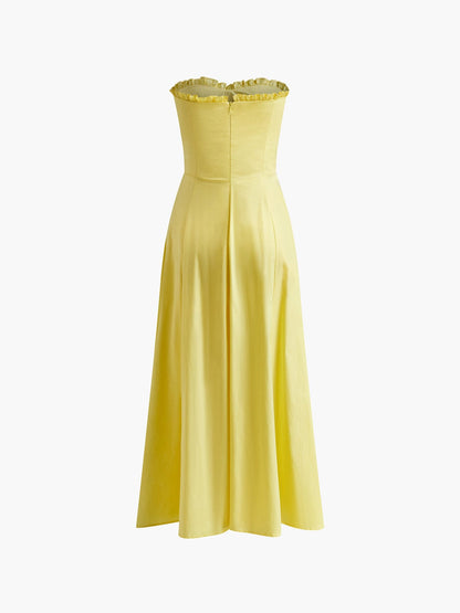 Zomerjurk met Bustier en A-lijn Jurk voor Vrouw