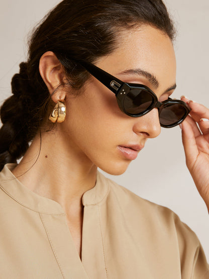 Dames Zonnebril Cat Eye Vintage Stijl UV400 Bescherming - StudioMarella