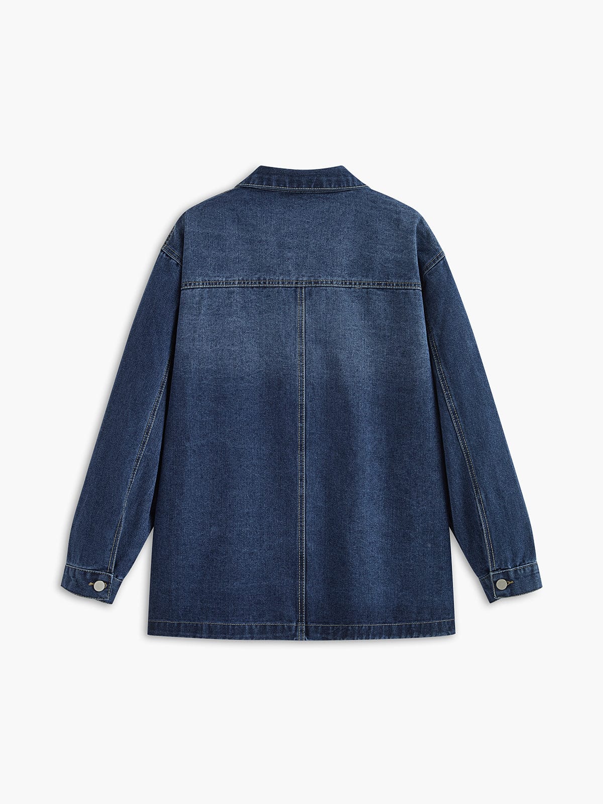 Oversized Denim Jas Relaxt en Stijlvol