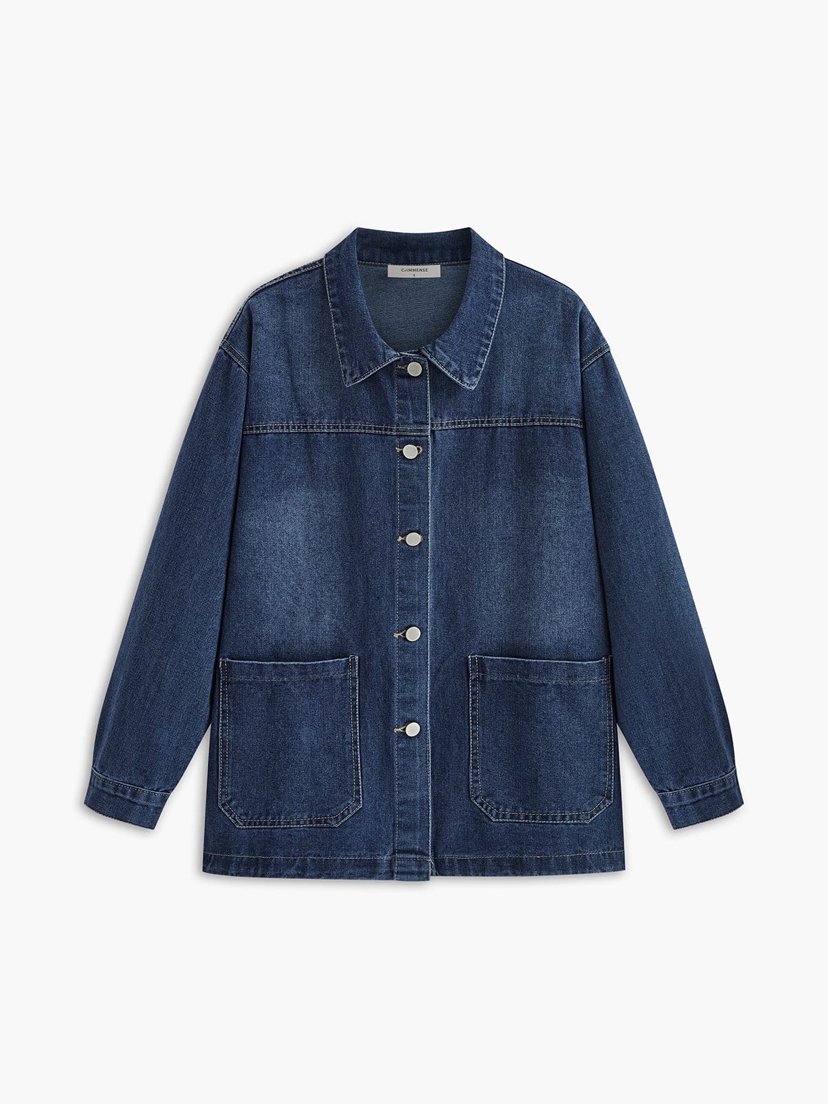 Oversized Denim Jas Relaxt en Stijlvol