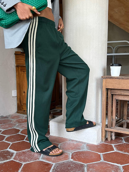 Pantaloni Patchwork Streepjes