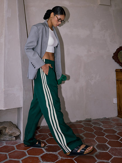 Pantaloni Patchwork Strepen