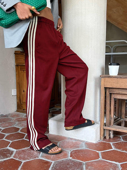 Pantaloni Patchwork Strepen