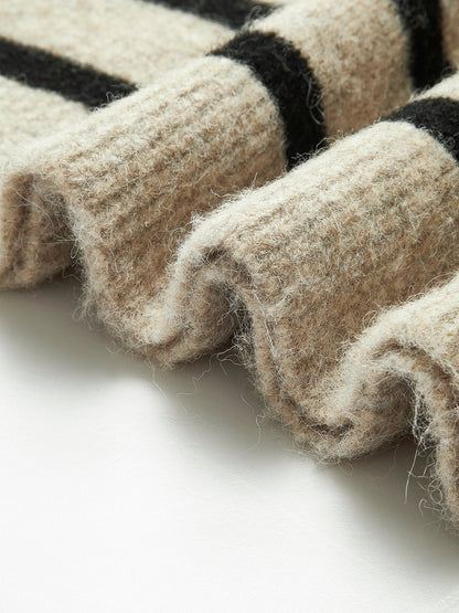 Oversized Trui met Streepjes