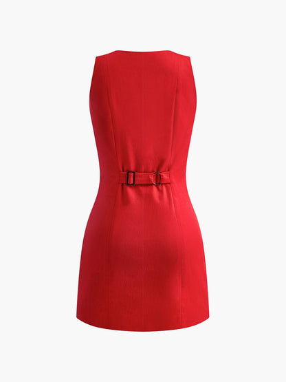 Katoenen Jurk Zomerjurk Vrouw Mouwloos Elegant
