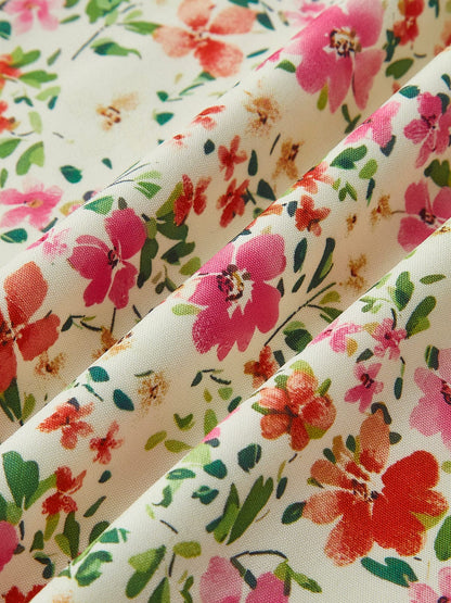 Vrouwelijke Bloemenjurk Romantische Zomerjurk