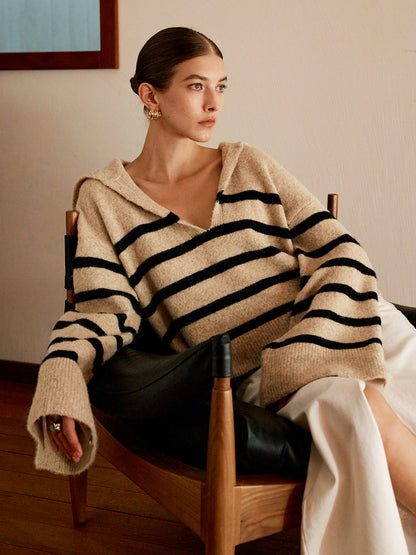Oversized Trui met Streepjes