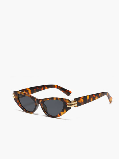 Dames Zonnebril Cat Eye - Zwart/Bruin met UV400 Bescherming