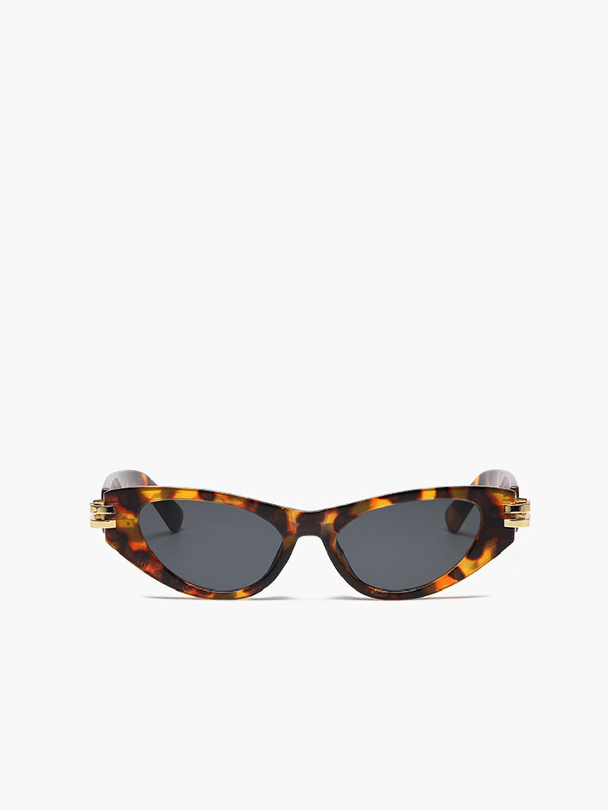 Dames Zonnebril Cat Eye - Zwart/Bruin met UV400 Bescherming