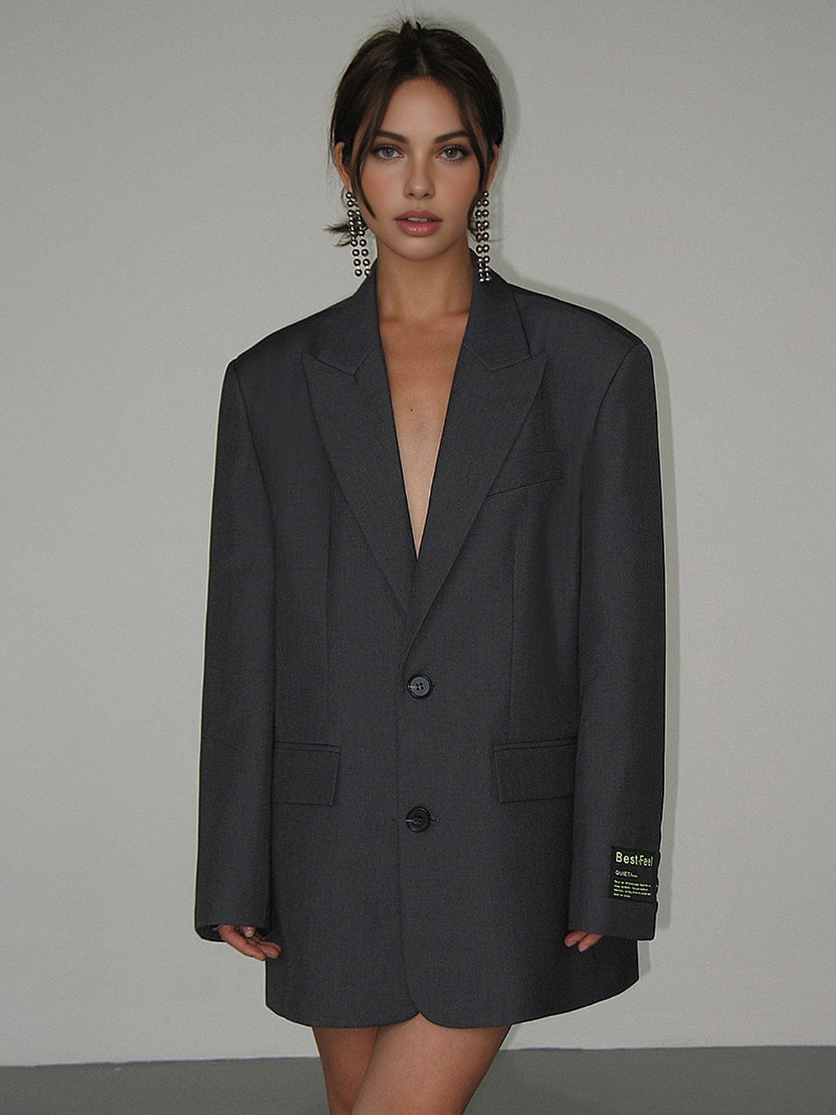 Oversized Blazer Modern Minimalistisch Design voor Dames