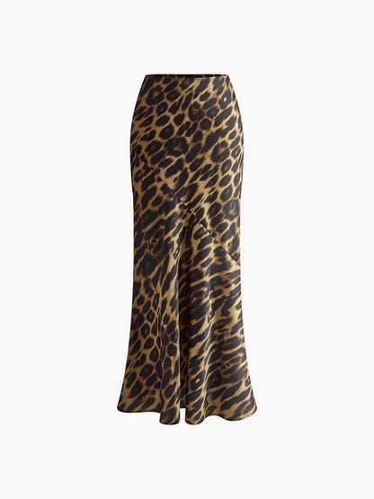 Maxi Rok met Luipaard Print – Slim Fit Stijlvolle Rok