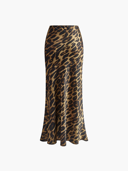 Maxi Rok met Luipaard Print – Slim Fit Stijlvolle Rok
