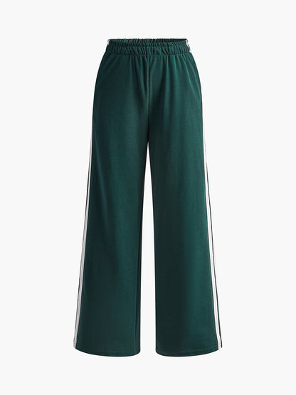 Pantaloni Patchwork Streepjes