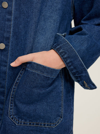 Oversized Denim Jas Relaxt en Stijlvol