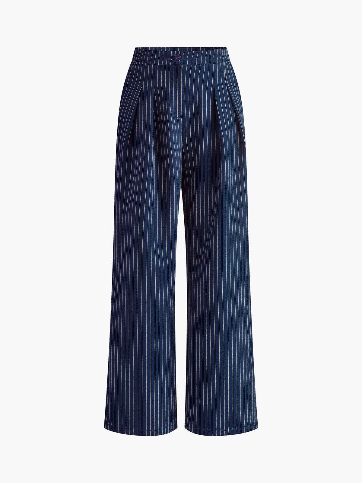 Damesbroek Hoge Taille Gestreept Comfortabel Elegante Wide Leg