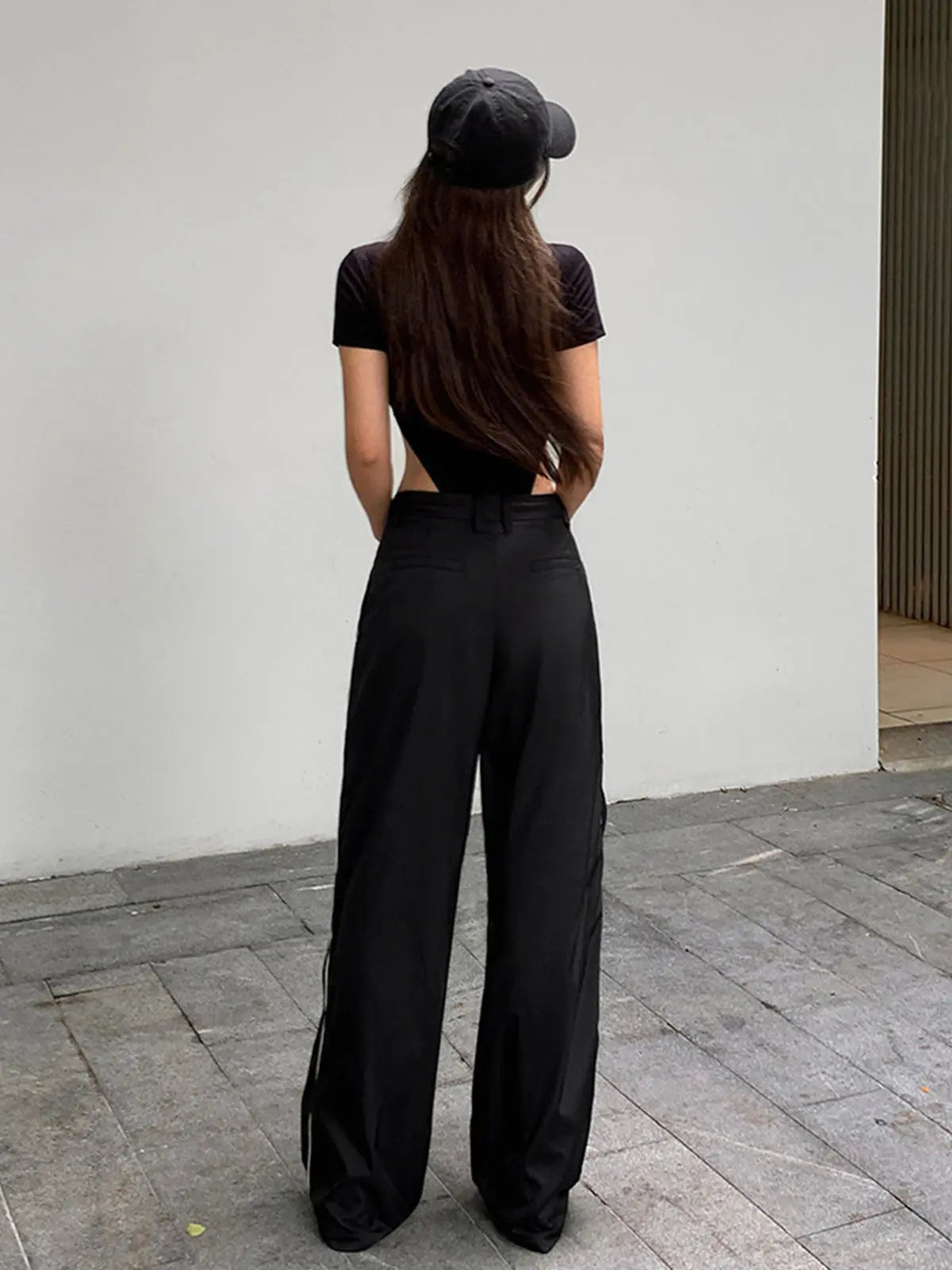 Joggingbroek Wijd en Comfortabel met Sportief Streepdesign
