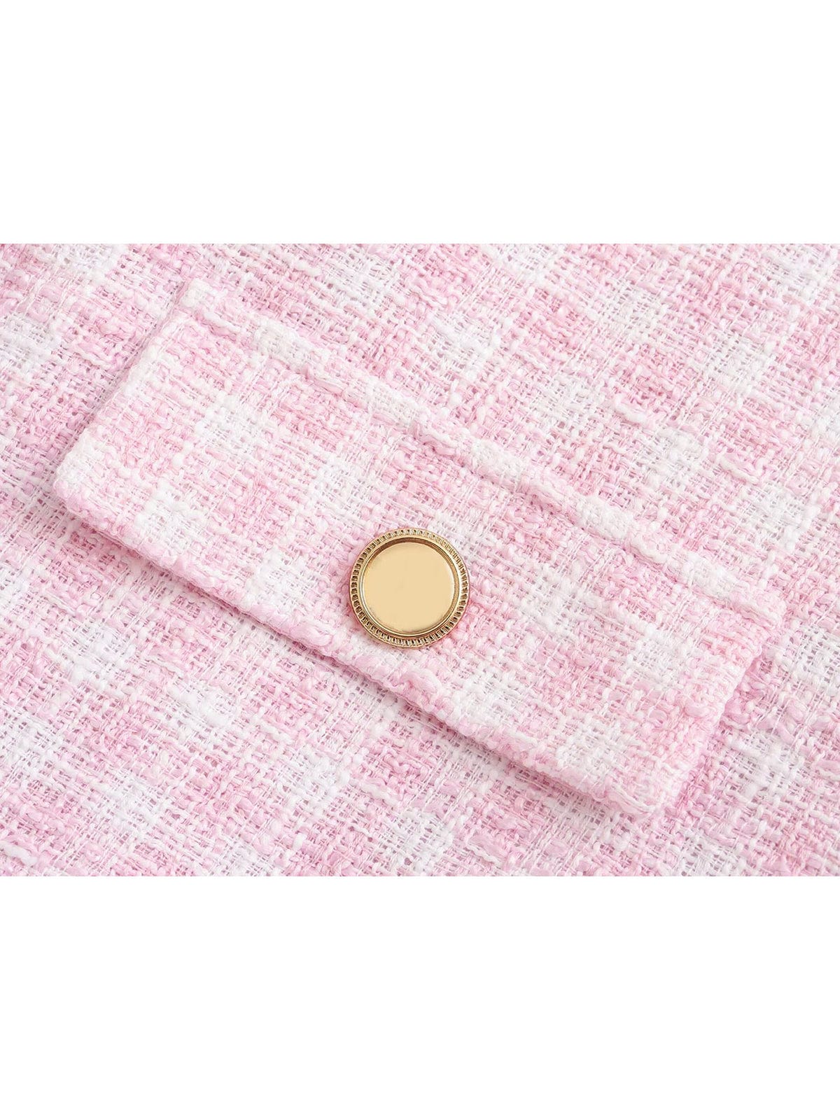 Dames Jasje Roze Met Gouden Knopen