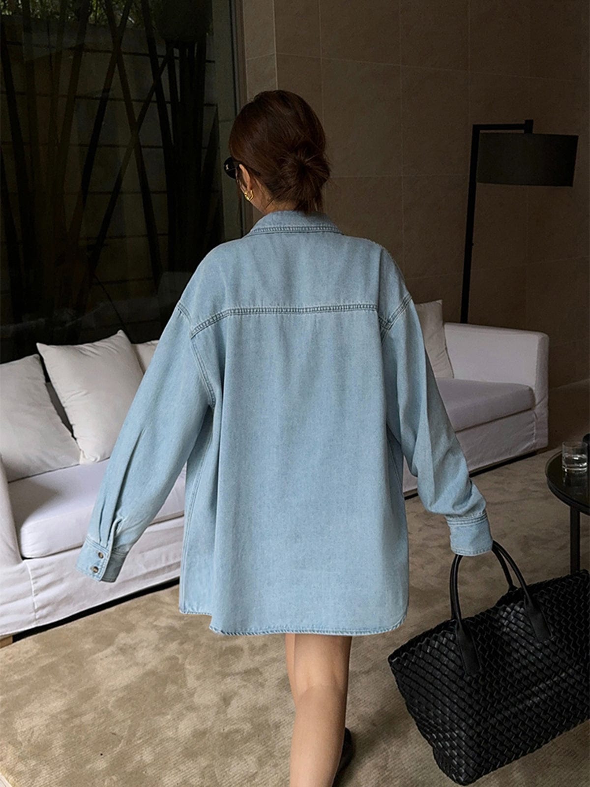 Oversized Jeans Blouse Lose Fit en Comfortabel