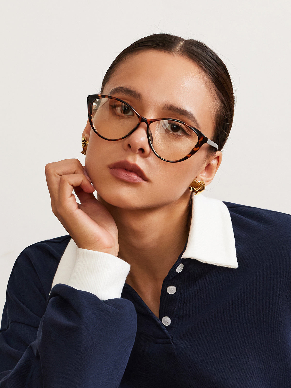 Retro Bril Dames met Luipaard Print Cat-Eye Model - StudioMarella