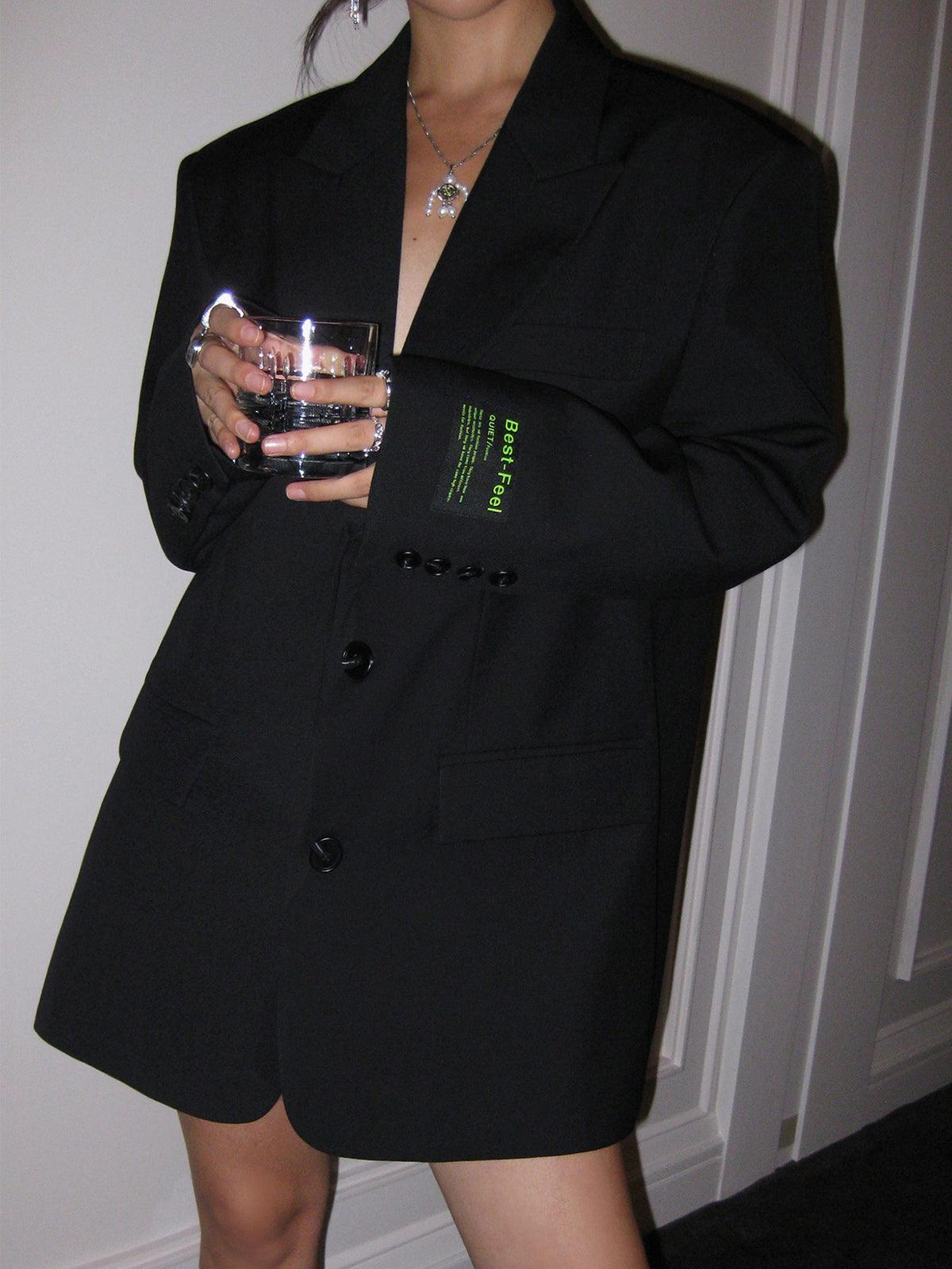 Dames Blazer Klassiek Comfortabel Oversized Model