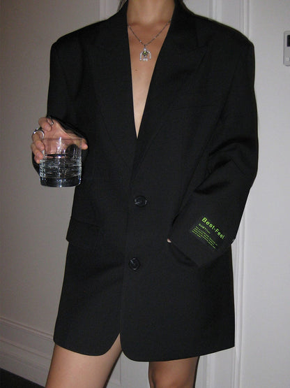 Oversized Blazer Modern Minimalistisch Design voor Dames