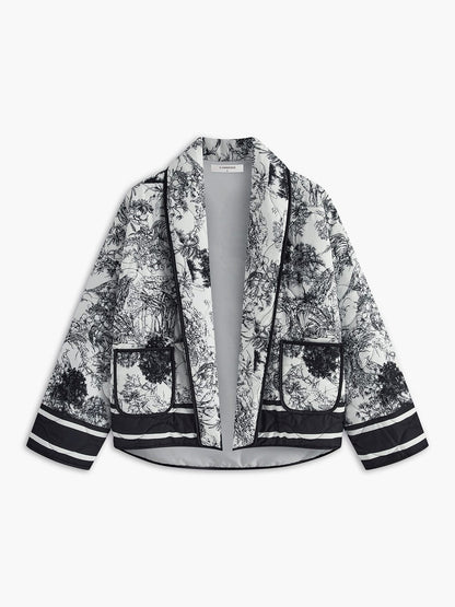 Zomerjack met Kunstprint Licht en Comfortabel - StudioMarella