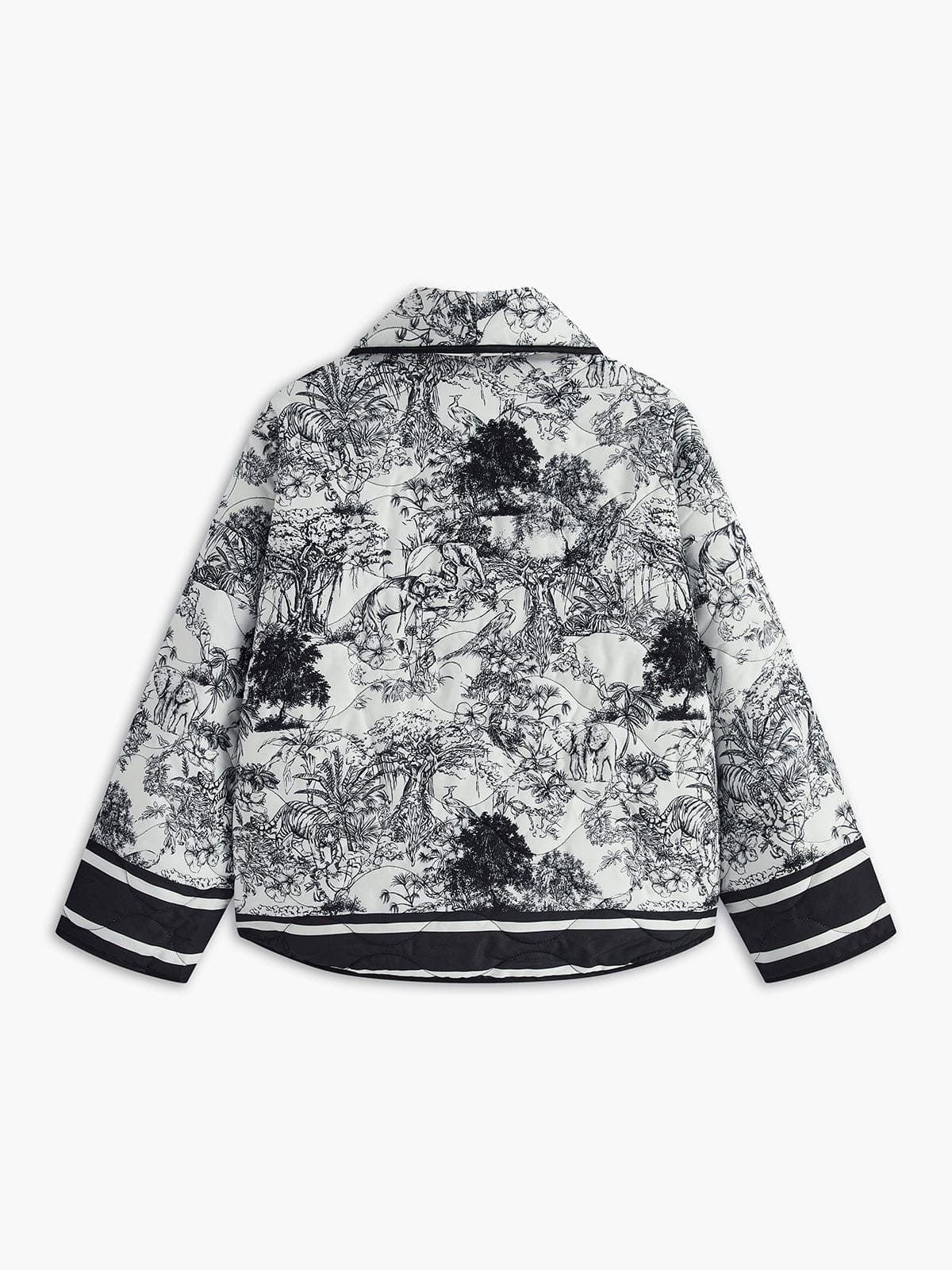 Zomerjack met Kunstprint Licht en Comfortabel