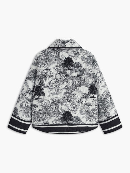 Zomerjack met Kunstprint Licht en Comfortabel