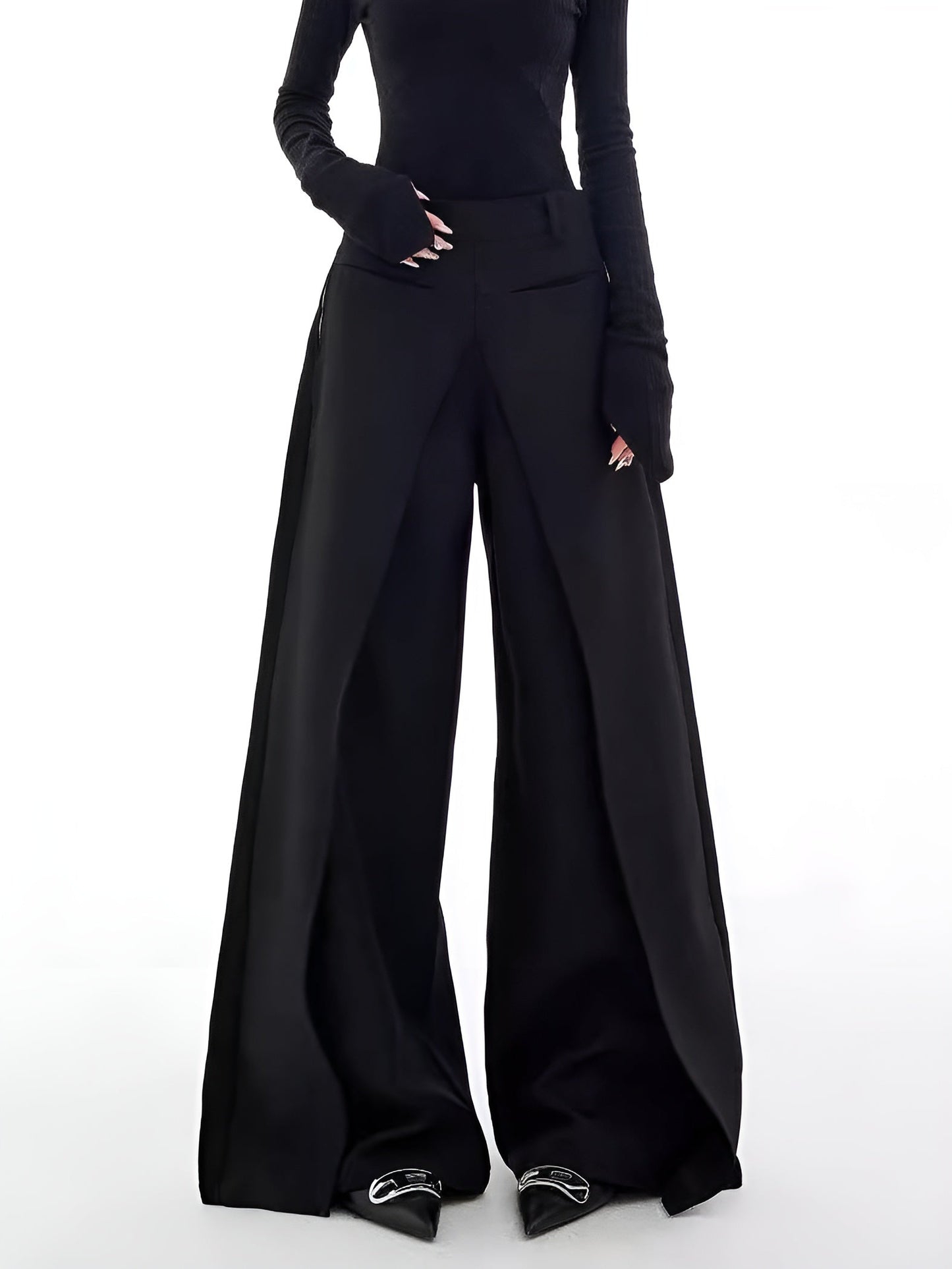 Vrouwelijke Wide-Leg Broek Casual Stijl