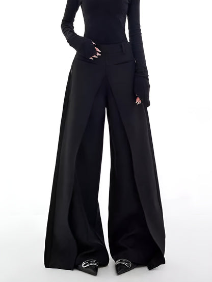Vrouwelijke Wide-Leg Broek Casual Stijl