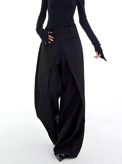 Vrouwelijke Wide-Leg Broek Casual Stijl