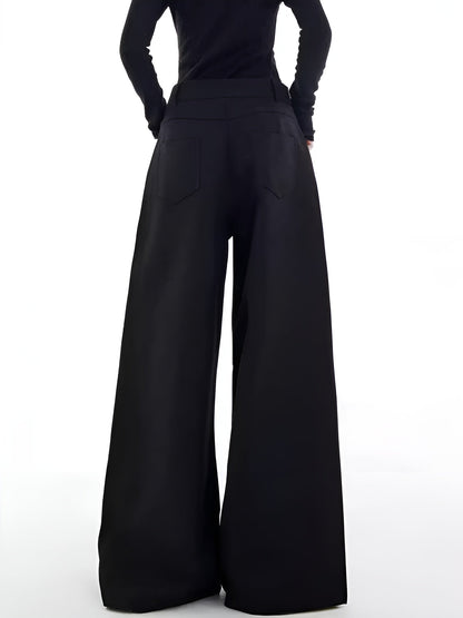 Vrouwelijke Wide-Leg Broek Casual Stijl