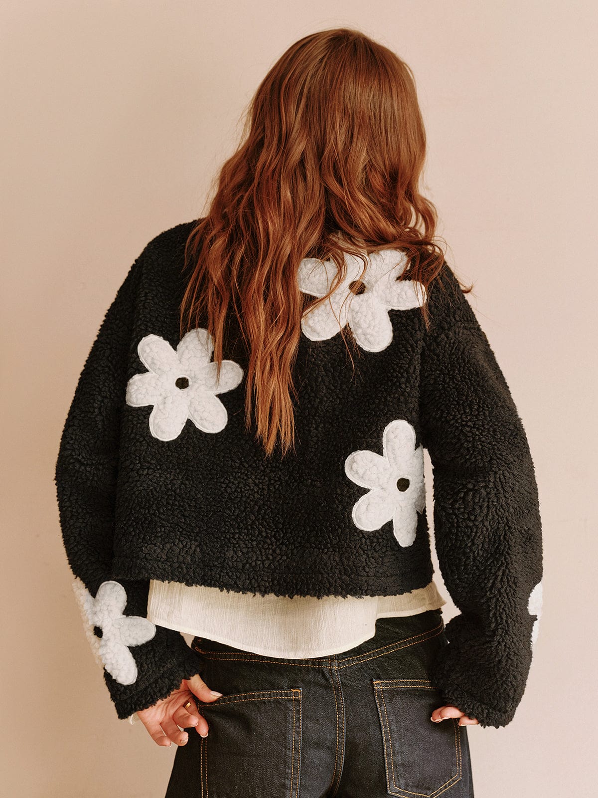 Vrouwelijke Teddyjas Lente Bloemen Jas